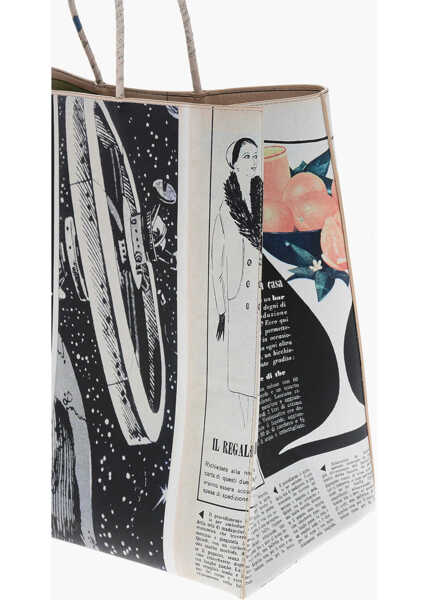 Genti de mana Bottega Veneta Leather Printed Tote Bag Brown Femei (BM 19714037) 3