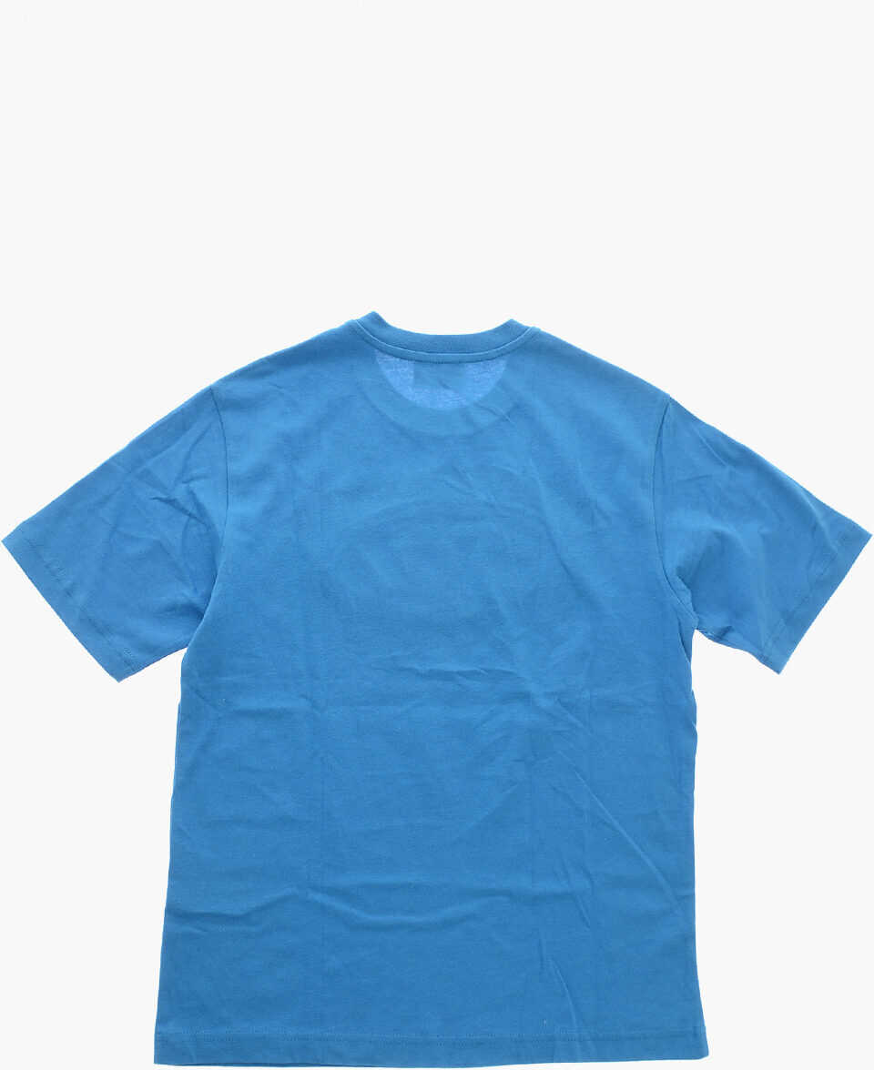 Tricouri Diesel Cree Neck Bigoval T-Shirt With Embossed Logo Blue Baieti (BM 19714040) 3