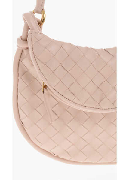 Genti de umar Bottega Veneta Braided Leather Shoulder Bag Pink Femei (BM 19714046) 3
