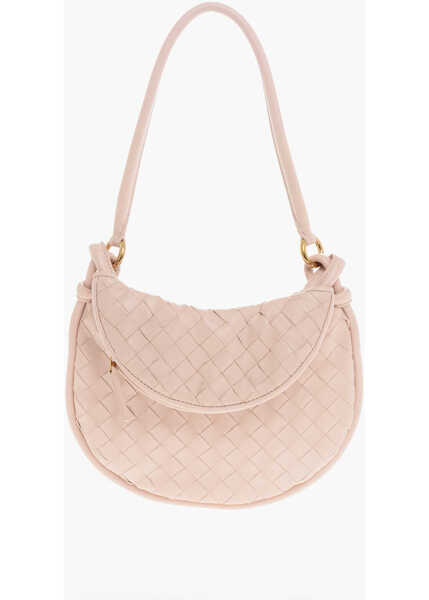 Genti de umar Bottega Veneta Braided Leather Shoulder Bag Pink Femei (BM 19714046) 1