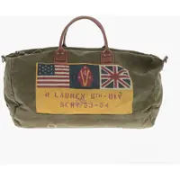 Genti de voiaj de mana Canvas Army Travel Bag With Print Barbati