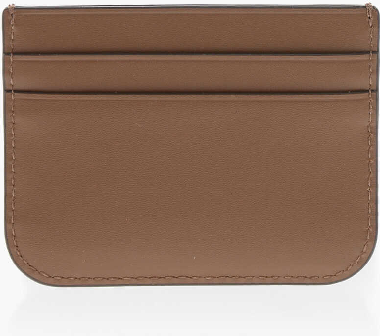 Portofele Tory Burch Leather Eleanor Card Holder With Logo Brown Femei (BM 19714064) 2