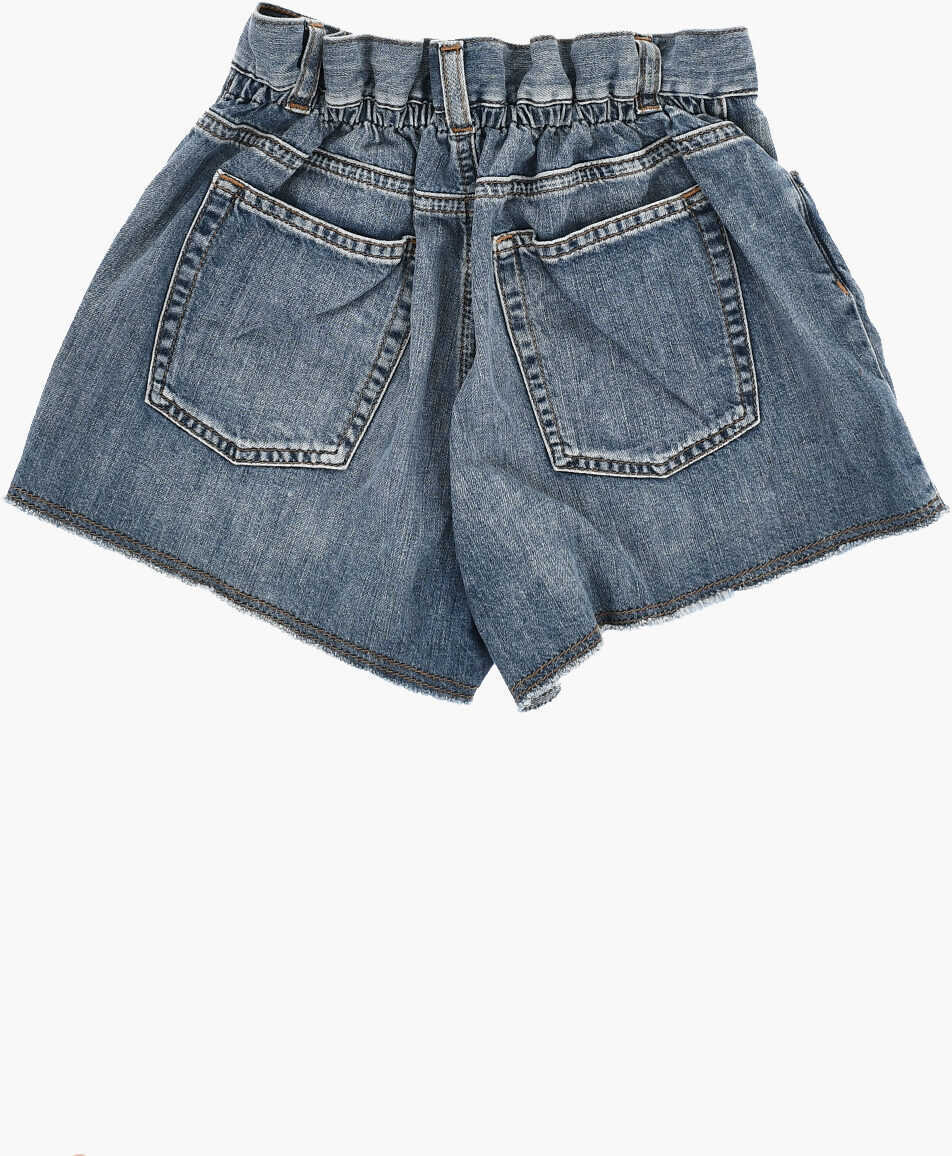 Pantaloni scurti Marni Denim Shorts With Elastic Waistband Blue Fete (BM 19714073) 3