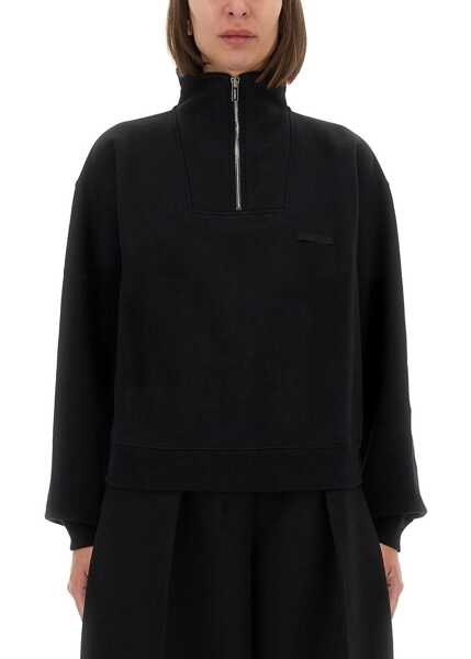 Bluze de trening JACQUEMUS Grosgrain Sweatshirt With Turtleneck BLACK Femei (BM 19714169) 2