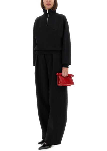 Bluze de trening JACQUEMUS Grosgrain Sweatshirt With Turtleneck BLACK Femei (BM 19714169) 4