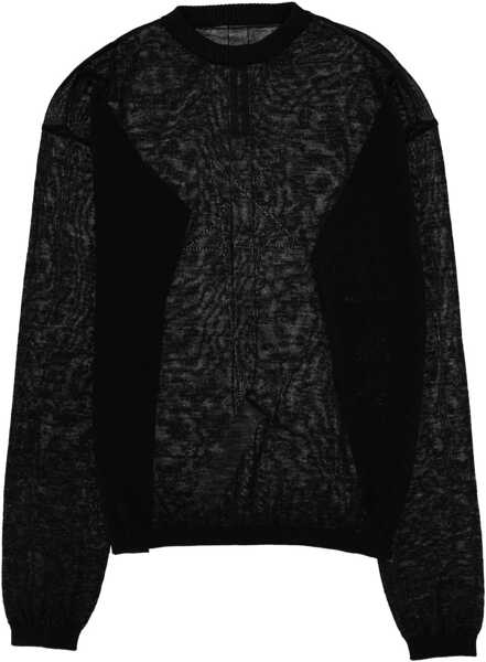 Pulovere Rick Owens Penta Sheer Pull Sweater BLACK Barbati (BM 19714214) 1