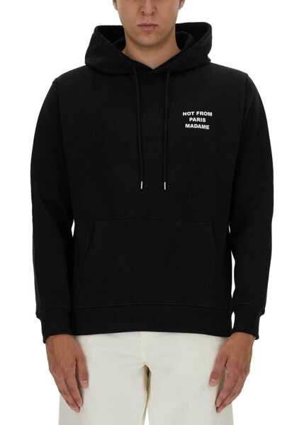 Bluze de trening DRLE DE MONSIEUR Felpa Slogan BLACK Barbati (BM 19714250) 2