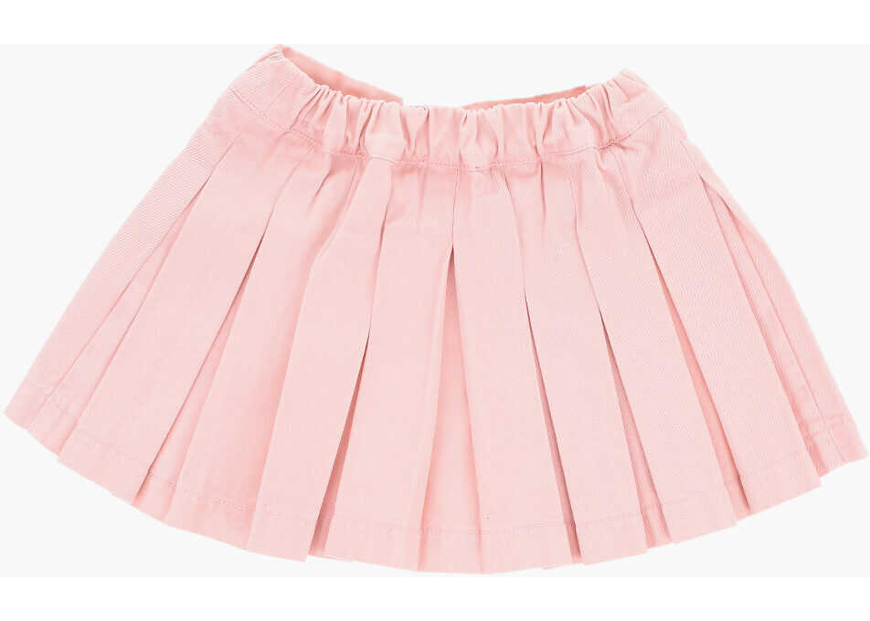 Fuste Diesel Pleated Gliselb Flared Skirt With Drawstring Waist Pink Fete (BM 19714349) 1