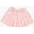 Diesel Pleated Gliselb Flared Skirt With Drawstring Waist Pink