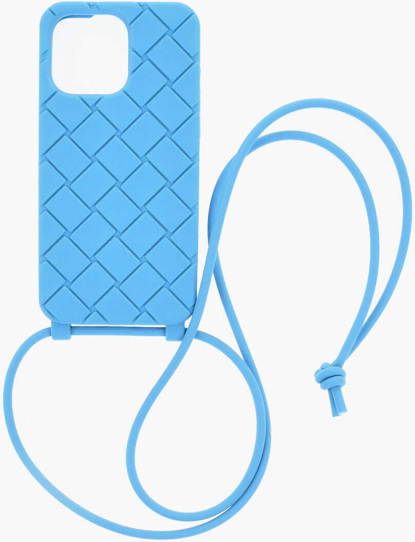 Huse mobil & tablete Bottega Veneta Silicone 15 Pro Max Iphone Case With Neck Strap Blue Barbati (BM 19714358) 4
