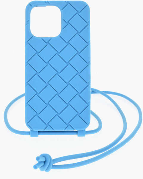 Huse mobil & tablete Bottega Veneta Silicone 15 Pro Max Iphone Case With Neck Strap Blue Barbati (BM 19714358) 1