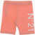 N&deg;21 Kids Stretch Cotton Biker Shorts With Printed Logo Pink