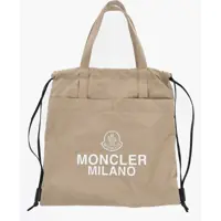 Genti de mana Cotton Drawstring Bag With Contrasting Logo Barbati