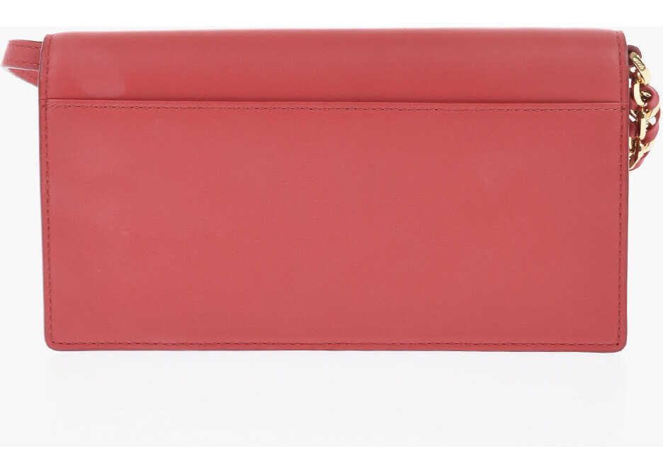 Portofele MCM Solid Color Leather Wallet With Removable Shoulder Strap Red Femei (BM 19714373) 2