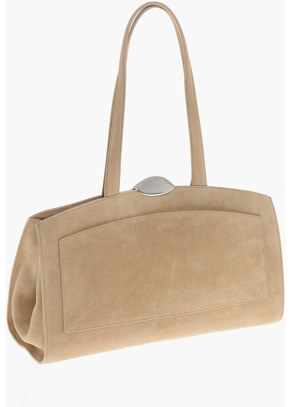 Genti de mana Benedetta Bruzziches Suede Serena Shoulder Bag Beige Femei (BM 19714376) 2