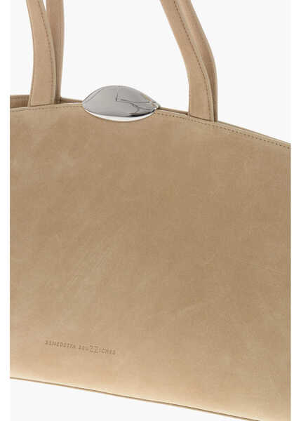 Genti de mana Benedetta Bruzziches Suede Serena Shoulder Bag Beige Femei (BM 19714376) 3