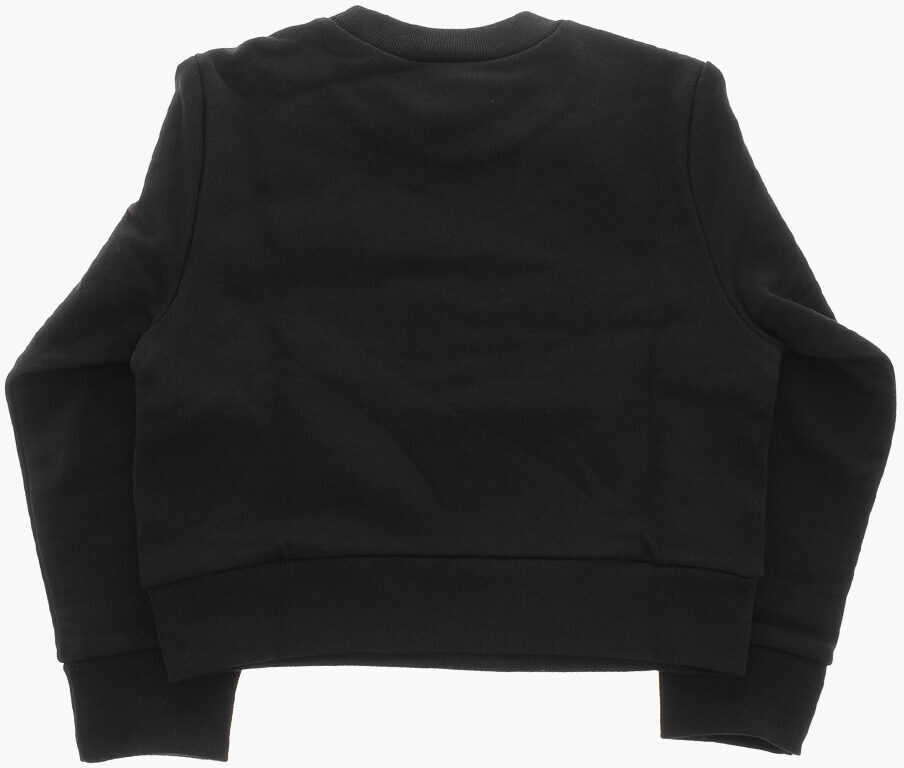 Bluze de trening N21 Kids Brushed Cotton Crew Neck Sweatshirt With Printed Logo Black Baieti (BM 19714382) 3