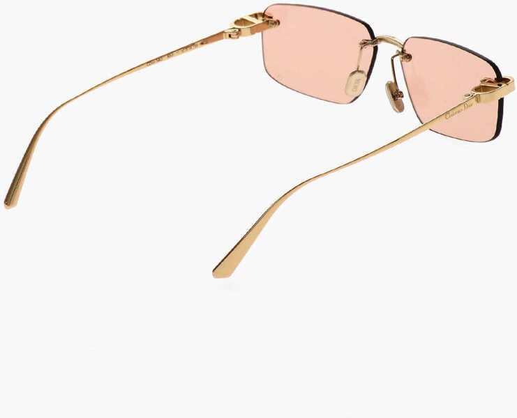 Ochelari de soare Dior Rimless Cdior S4U Sunglasses With Colored Lenses And Golden Gold Femei (BM 19714391) 3