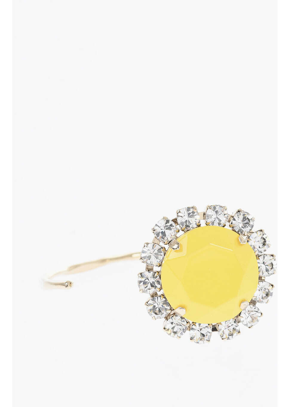 Bratari Dries Van Noten Gold-Tone Metal Bracelet With A Floral Detail Embellished Wi Yellow Femei (BM 19714394) 3