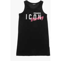 Rochii Icon Cotton Easy Tee Dress With Print Fete