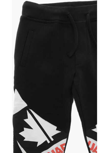 Pantaloni de trening DSQUARED2 Two-Tone Joggers With Mesh Details White Baieti (BM 19714406) 2