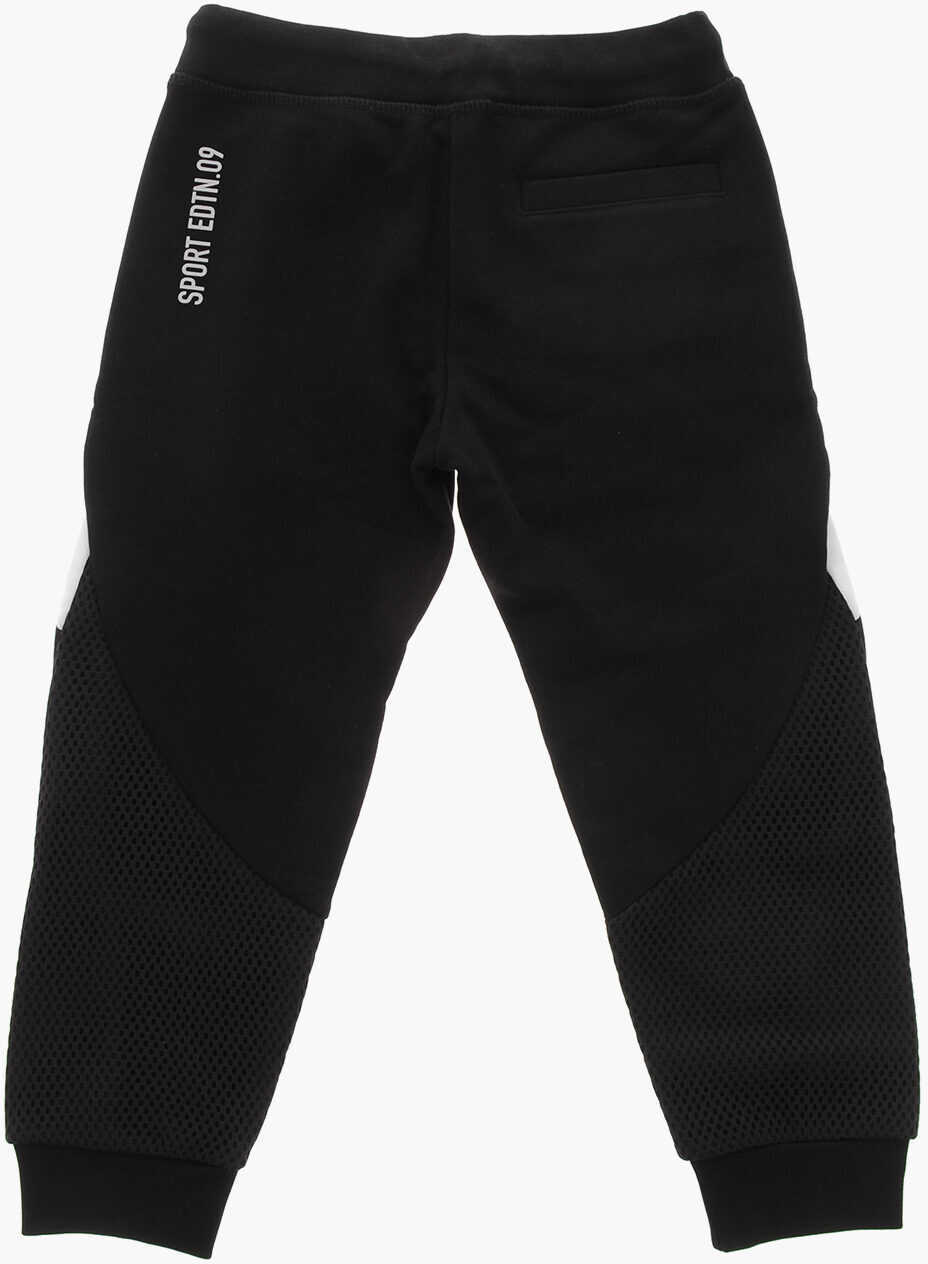 Pantaloni de trening DSQUARED2 Two-Tone Joggers With Mesh Details White Baieti (BM 19714406) 3