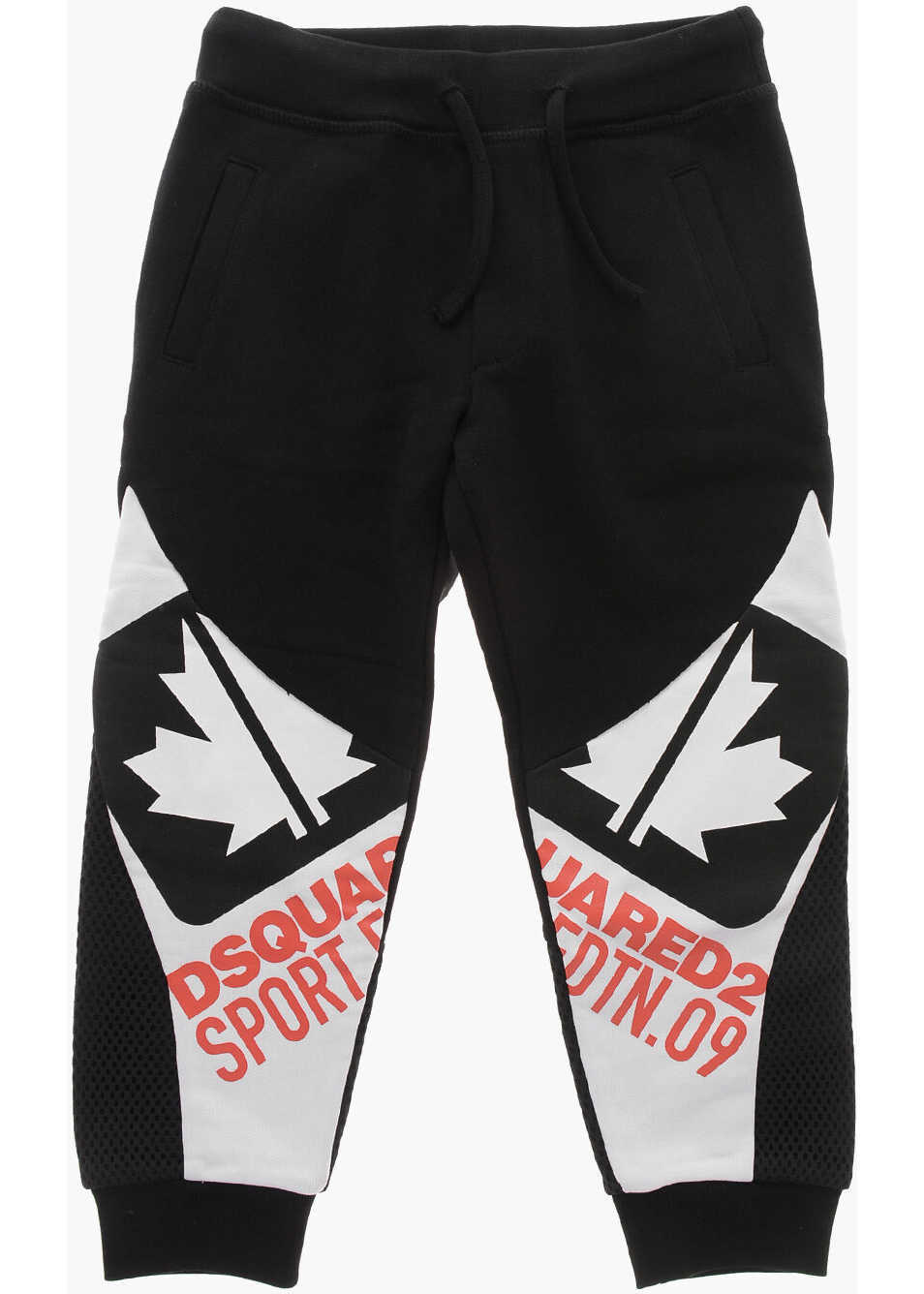 Pantaloni de trening DSQUARED2 Two-Tone Joggers With Mesh Details White Baieti (BM 19714406) 1