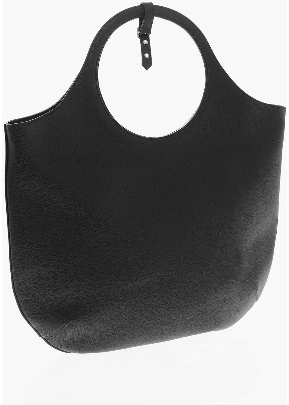 Genti de mana COURRGES Textured Leather Holy Hobo Bag Black Femei (BM 19714409) 2