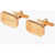 Lanvin Gold Finished Logoed Cufflinks Gold