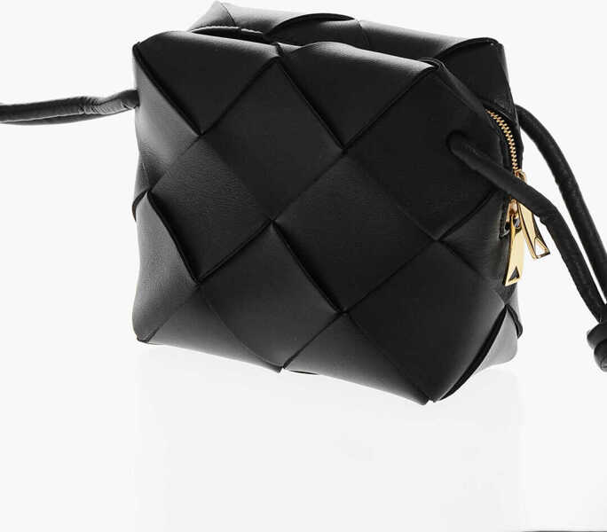 Genti de umar Bottega Veneta Braided Leather Mini Shoulder Bag Black Femei (BM 19714424) 2