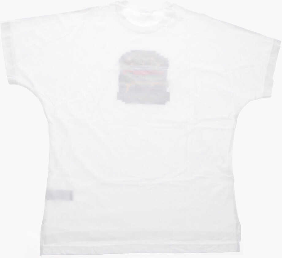 Tricouri N21 Kids Oversized Hamburger Cotton T-Shirt White Baieti (BM 19714427) 3