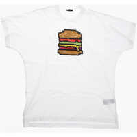 Tricouri N&deg;21 Kids Oversized Hamburger Cotton T-Shirt