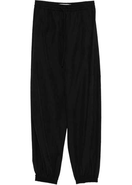 Pantaloni casual ROHE Balloon track Trousers BLACK Femei (BM 19714451) 1