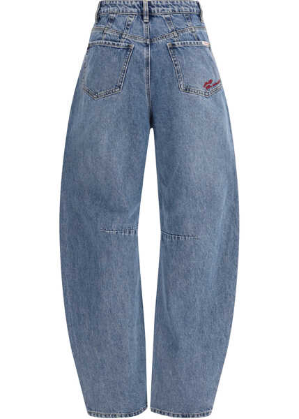 Blugi Self-Portrait Barrel Leg Jeans BLUE Femei (BM 19714457) 2
