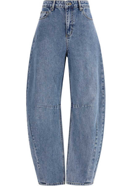 Blugi Self-Portrait Barrel Leg Jeans BLUE Femei (BM 19714457) 1