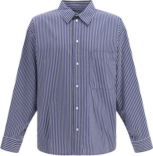 Camasi casual Balenciaga Embroidered poplin oversized Shirt NAVY/WHITE Barbati (BM 19714469) 1