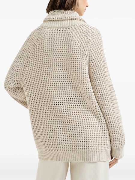 Cardigane Brunello Cucinelli Cotton feather Cardigan AVENA Femei (BM 19714472) 4