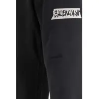 Pantaloni Balenciaga pentru Barbati - Pantaloni casual Balenciaga Masking Tape Baggy Trousers FADED WASHED BLACK Barbati (BM 19714484) - B-mall.ro