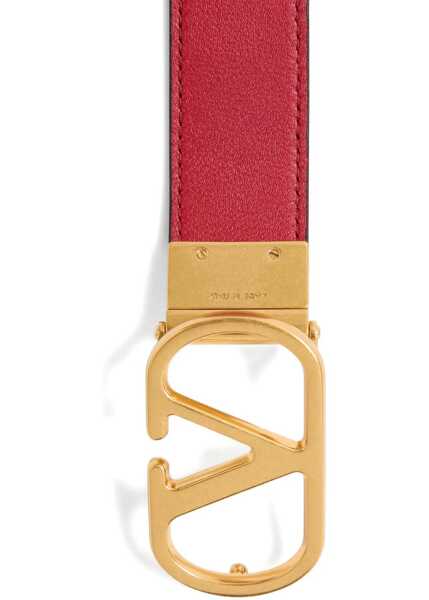 Curele Valentino Garavani VLogo Signature reversible Belt NERO/ROSSO V Femei (BM 19714490) 4