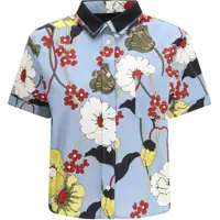 Camasi casual Floral-print Shirt Femei