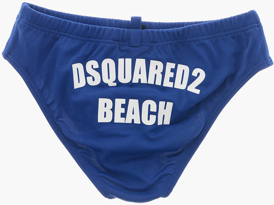 Chiloti DSQUARED2 Swimsuit Briefs With Printed Logo Blue Baieti (BM 19714529) 3