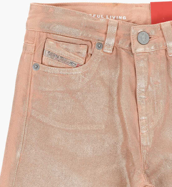 Blugi slim fit Diesel Metallic Effect Slim Fit 1978-J Flared Jeans Orange Baieti (BM 19714532) 2