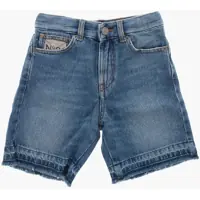 Pantaloni scurti Denim Shorts With Fringed Hems Baieti