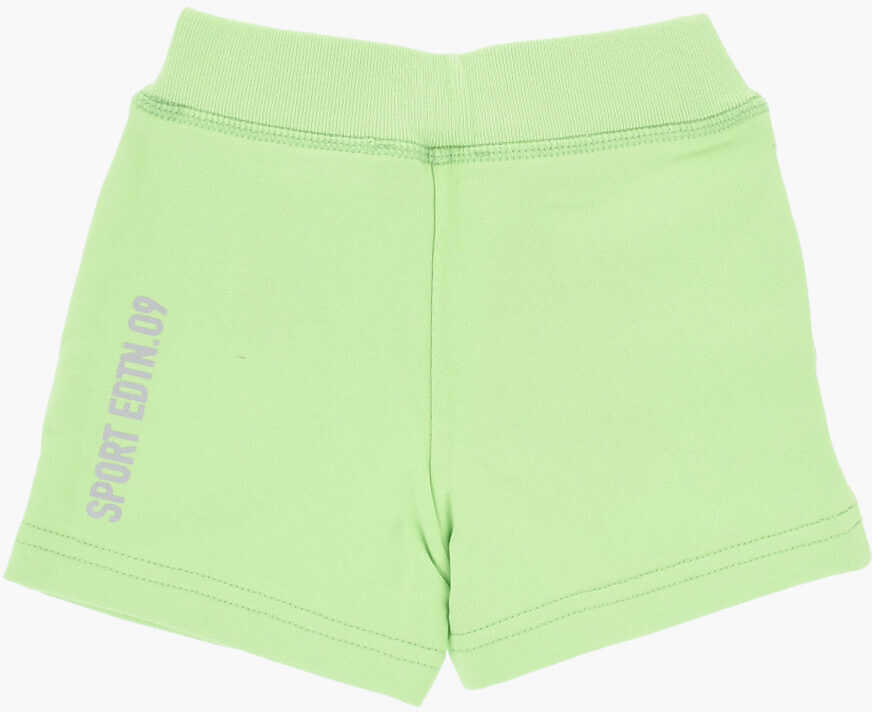 Pantaloni scurti DSQUARED2 Brushed Cotton Shorts With Elastic Waistband Green Baieti (BM 19714541) 2