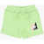 DSQUARED2 Brushed Cotton Shorts With Elastic Waistband Green