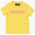 DSQUARED2 Solid Color T-Shirt With Contrasting Logo Yellow