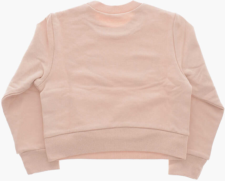 Bluze de trening N21 Kids Brushed Cotton Crew Neck Sweatshirt With Printed Logo Pink Baieti (BM 19714553) 3