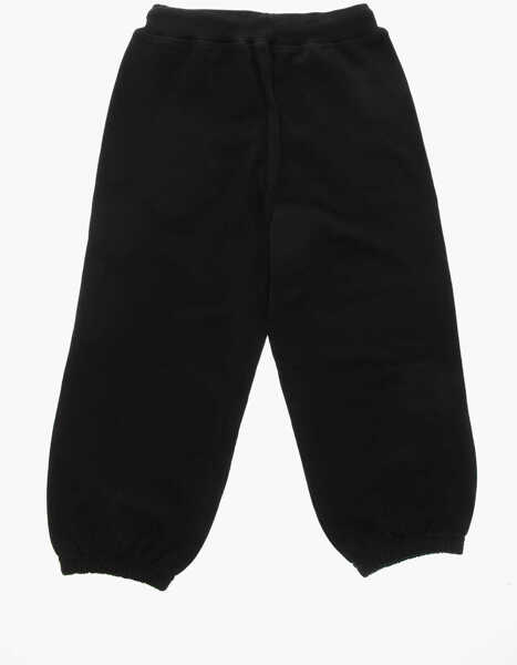 Pantaloni de trening DSQUARED2 Icon Cotton Joggers With Contrasting Print Black Baieti (BM 19714556) 3