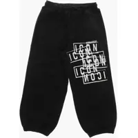 Pantaloni de trening Icon Cotton Joggers With Contrasting Print Baieti