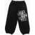 DSQUARED2 Icon Cotton Joggers With Contrasting Print Black